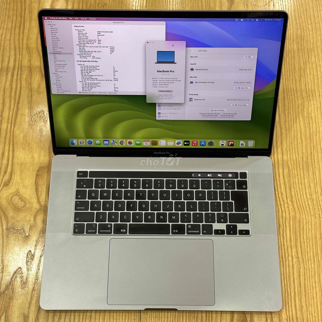 Apple Macbook Pro 2019 i9 16 inch 32GB/1TB. Mua bán Laptop tại Quận Cầu Giấy Hà Nội được đăng bởi Mạnh Cường hình 1