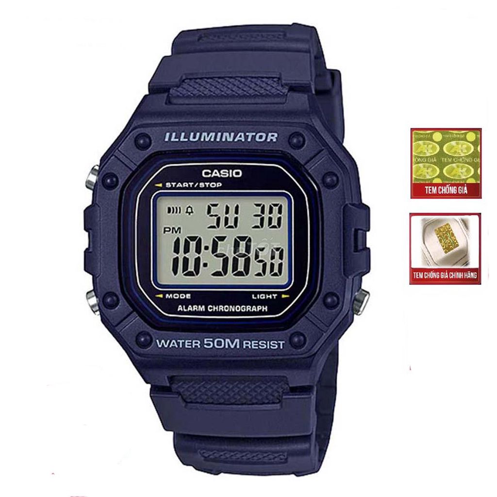 Đồng hồ điện tử nam CASIO W-218H-2AVDF dây nhựa. Mua bán Đồng hồ tại Huyện Văn Lâm Hưng Yên được đăng bởi nguyễn hải hình 1