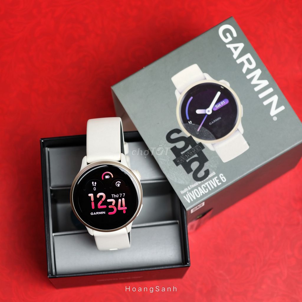 Garmin Vivoactive 6 Trắng Chính Hãng Fullbox 01/28. Mua bán Thiết bị đeo thông minh tại Quận 11 Tp Hồ Chí Minh được đăng bởi HOÀNG SANH SPORTS hình 1