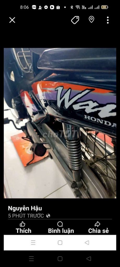 Xe wave 110 Thái Lan giá 26 tr. Mua bán Xe máy tại Huyện Chợ Mới An Giang được đăng bởi C H Xe Máy  ÚT HẬU Bán trả góp hình 2