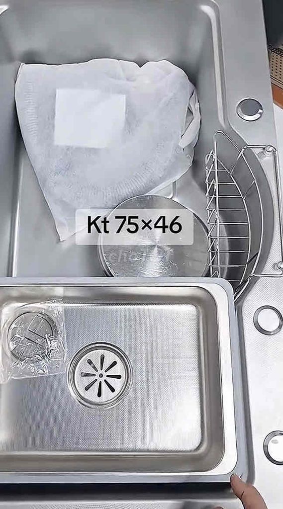 Chậu rửa bát Inox 304 Bạc 82x45cm Mới. Mua bán Thiết bị vệ sinh, nhà tắm tại Quận Hải Châu Đà Nẵng được đăng bởi THIẾT BỊ GIA DỤNG HÀNG CHÍNH HÃNG hình 1