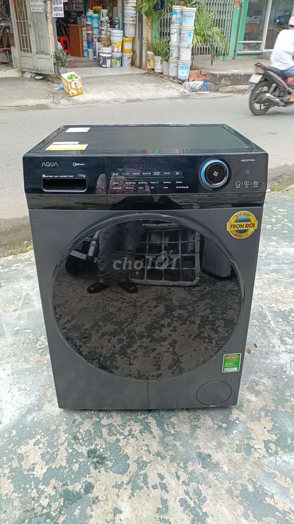 Máy giặt a qua inverter 11ky zin đẹp 95%