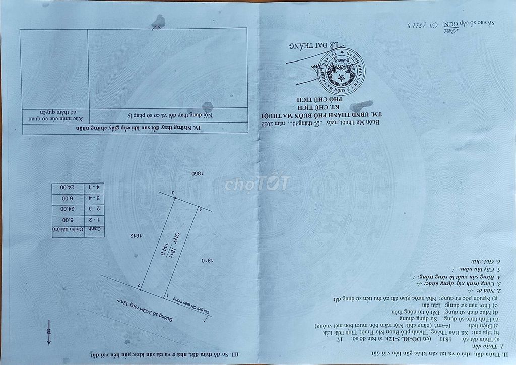 Đất khu tái định cư Hoà Thắng, giá tốt