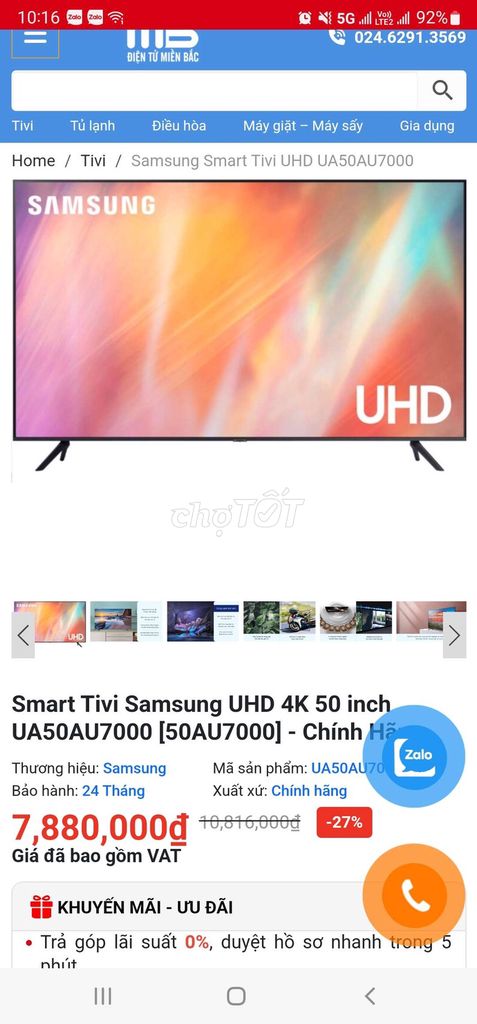 Tivi samsung 4k 50inch. Mua bán Tivi, Âm thanh tại Huyện Yên Phong Bắc Ninh được đăng bởi Boss hình 1