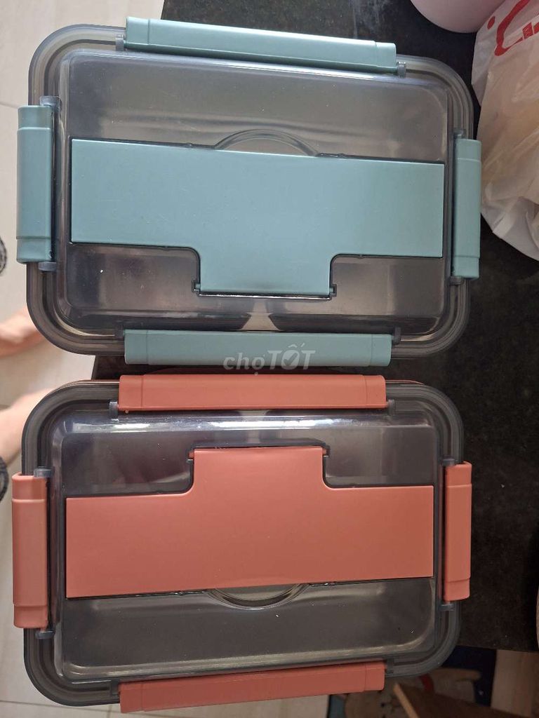 Hộp cơm giữ nhiệt Inox 304 640ml Xanh Cam. Mua bán Dụng cụ nhà bếp tại Thành phố Dĩ An Bình Dương được đăng bởi Trần Trâm hình 1