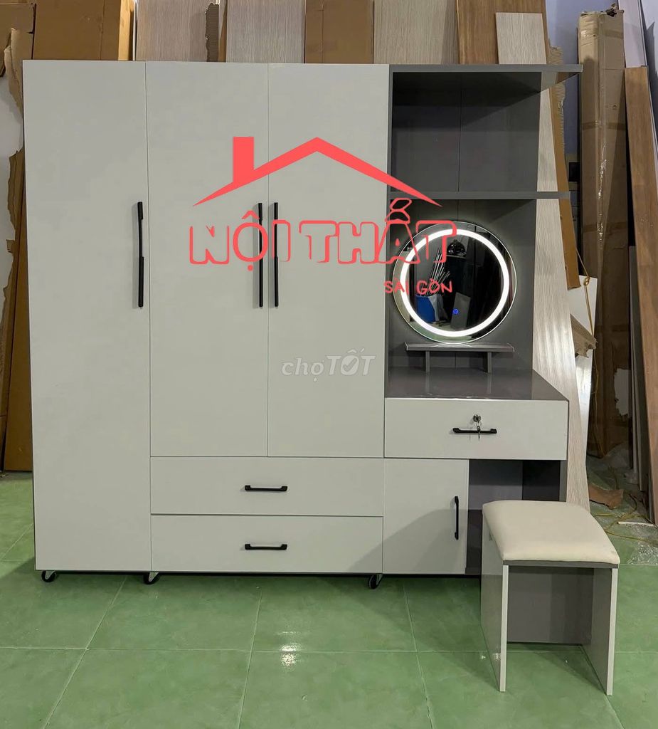 Tủ quần áo Nhựa Trắng Xám 1m8x1m85. Mua bán Tủ, kệ gia đình tại Thành phố Thủ Đức Tp Hồ Chí Minh được đăng bởi Nội thất giá xưởng hình 1