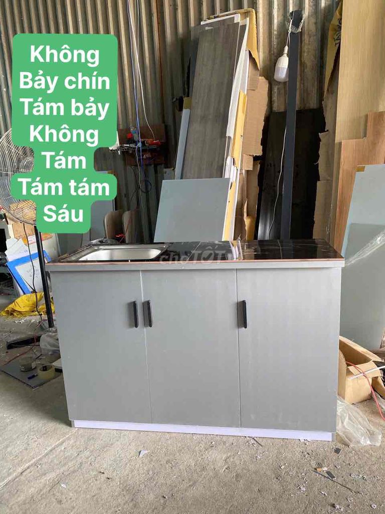 bếp màu tn06 bồn đơn 3 cánh