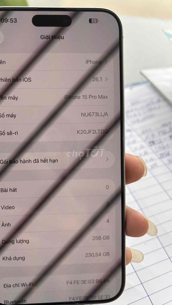 Apple iPhone 15 Pro Max 256GB trắng. Mua bán Điện thoại tại Huyện Gia Lộc Hải Dương được đăng bởi văn tình hình 1
