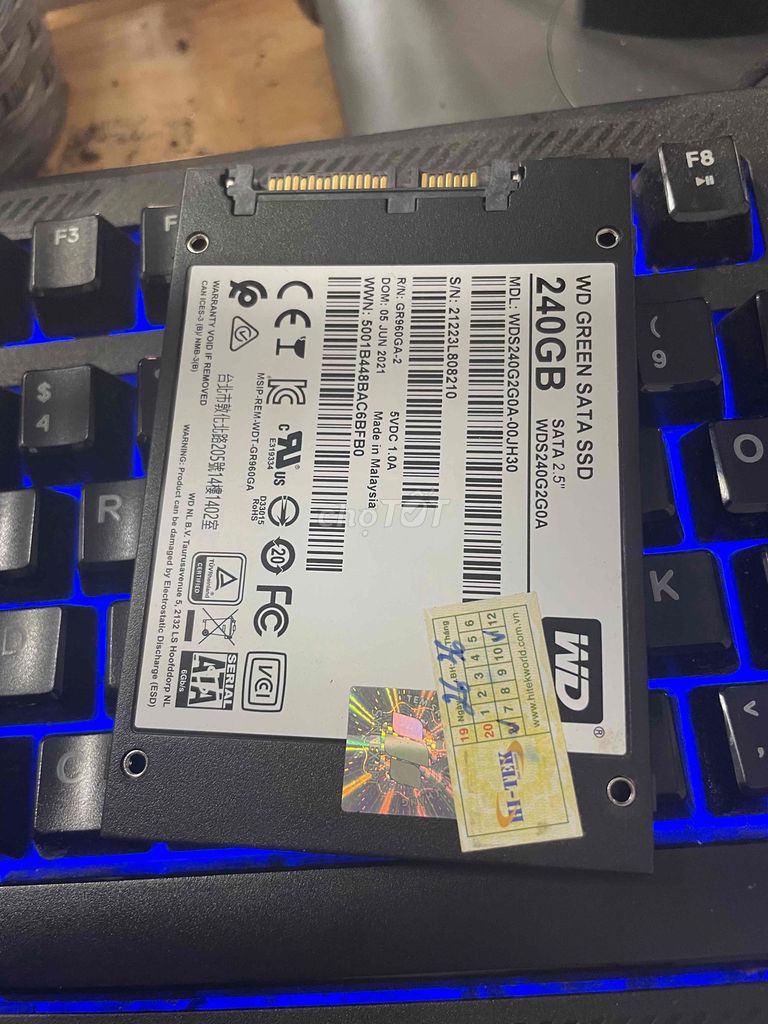 Ổ cứng SSD 240g WD Green còn bảo hành