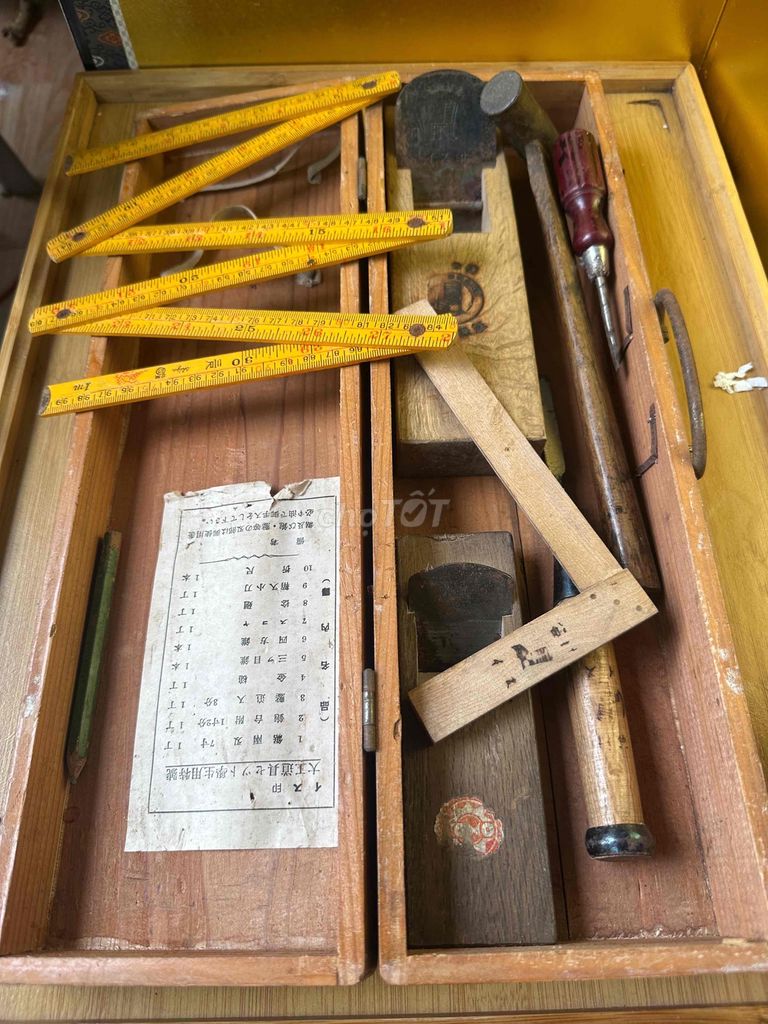 Bộ dụng cụ Gỗ Kim loại Nhật Bản Hàng xưa