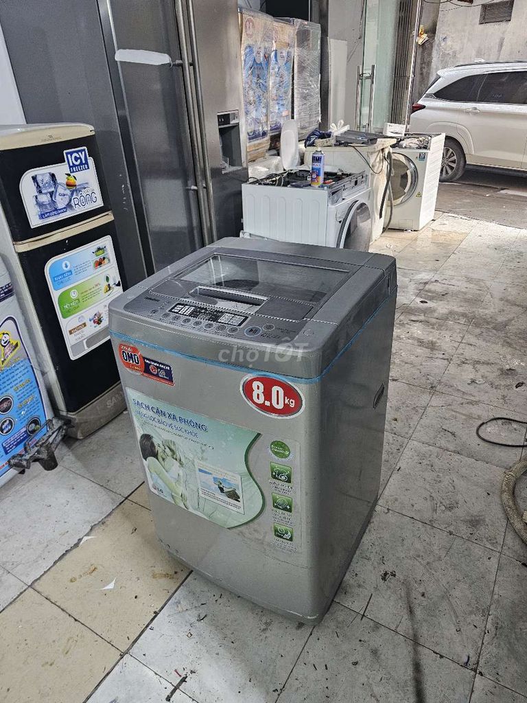 Máy giặt LG 8.0kg Xám Đã qua sử dụng. Mua bán Máy giặt tại Quận Thanh Xuân Hà Nội được đăng bởi Máy Giặt Tủ Lạnh Hà Nội hình 1