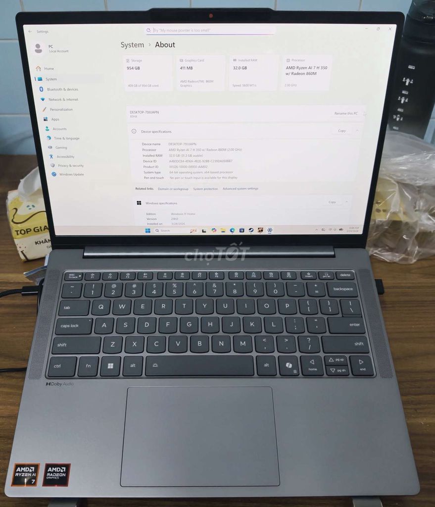 Lenovo Xiaoxin 14 Pro AMD Ryzen 7 32GB/1TB. Mua bán Laptop tại Quận 5 Tp Hồ Chí Minh được đăng bởi Phát hình 1