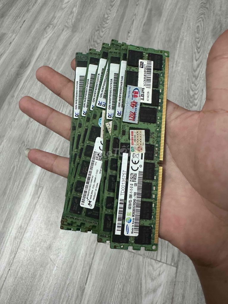 RAM Samsung 16GB ECC DDR3 1600MHz. Mua bán Linh kiện (RAM, Card...) tại Quận Sơn Trà Đà Nẵng được đăng bởi Võ Nguyên Trang hình 1