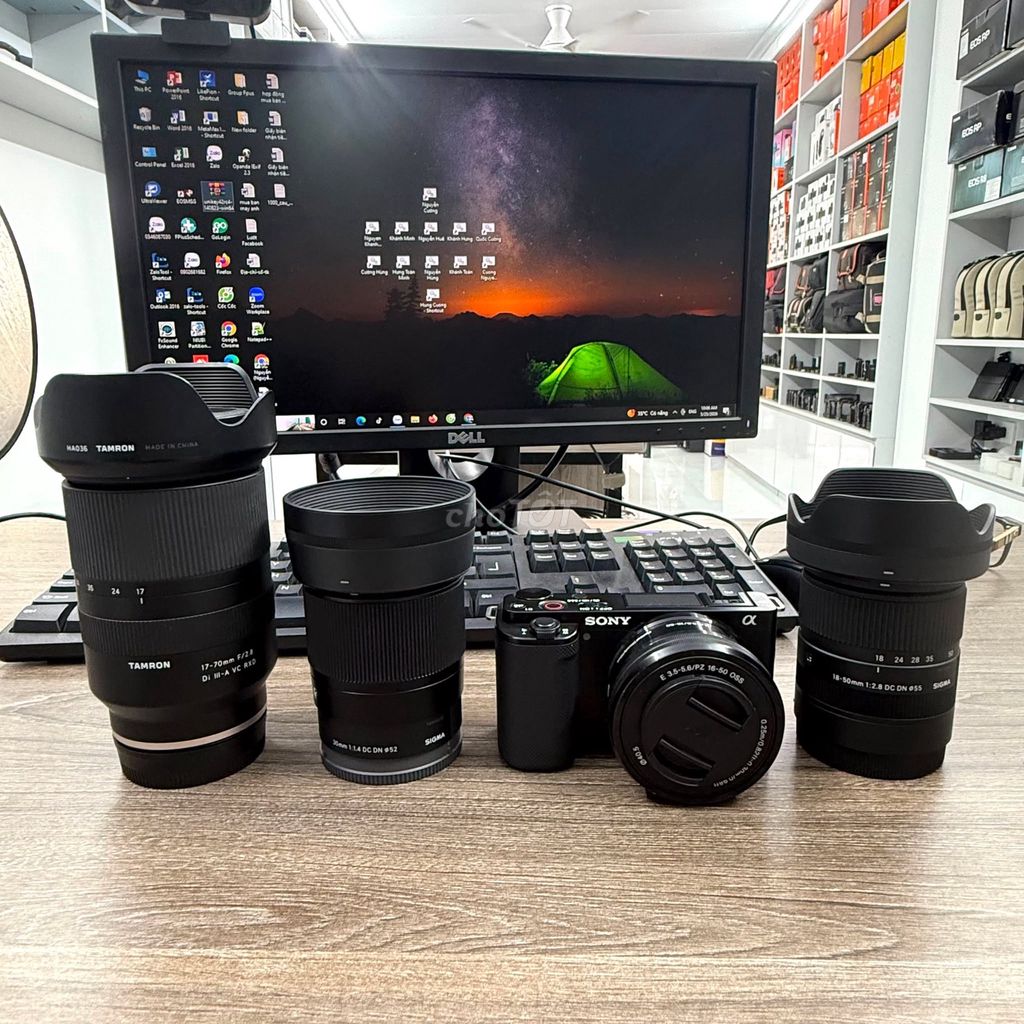 SonyZVE10 &16-50F3.5 &18-50F2.8 &30F1.4 &17-70F2.8. Mua bán Máy ảnh, Máy quay tại Quận Thanh Xuân Hà Nội được đăng bởi Nguyễn Cường Camera hình 1