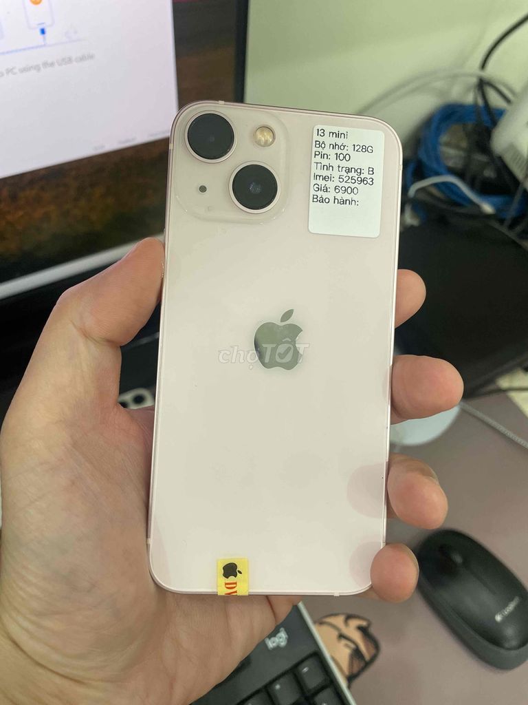 iPhone 13 mini hồng 128G full chức năng