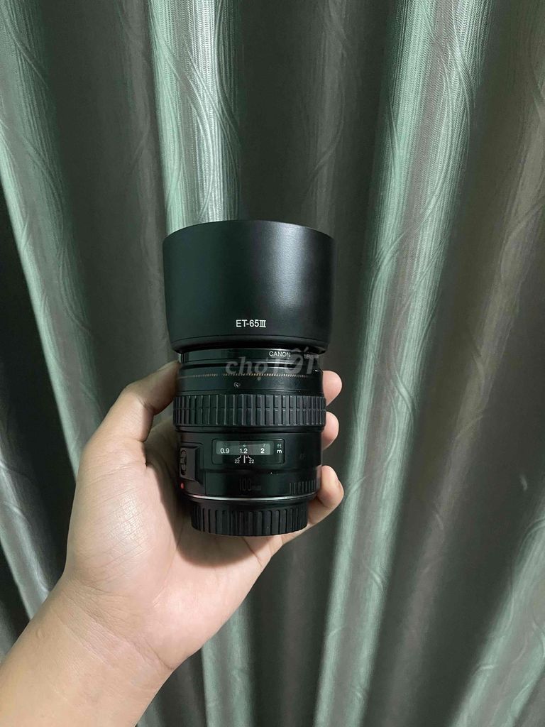 Ống kính Canon 100mm f2 Đen Cũ. Mua bán Máy ảnh, Máy quay tại Thành phố Thuận An Bình Dương được đăng bởi Trọng Võ Văn hình 1