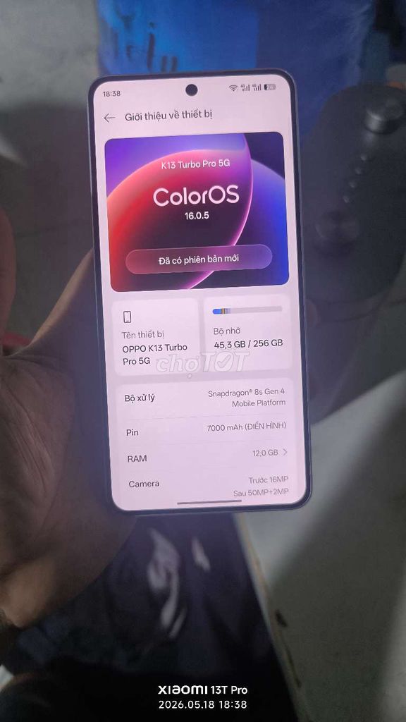 Oppo K13 Turbo Pro 5G 256GB Xám. Mua bán Điện thoại tại Thị xã Bến Cát Bình Dương được đăng bởi Vux hình 1