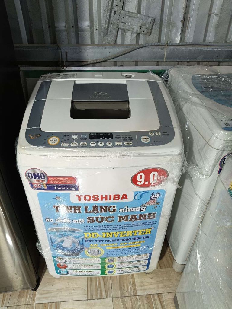 Máy giặt Toshiba inverter 9kg.Bh6 tháng.Free ship