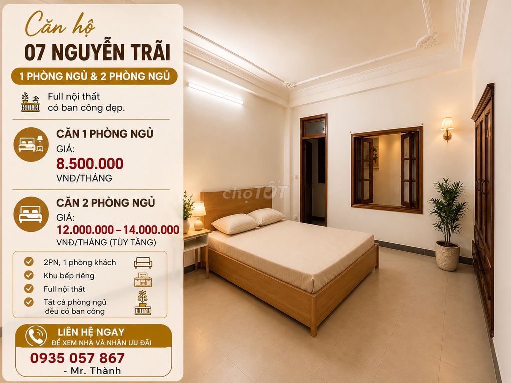 Rent · 2 bd · 65 м² · Quận Hải Châu, ул. Nguyễn Trãi
