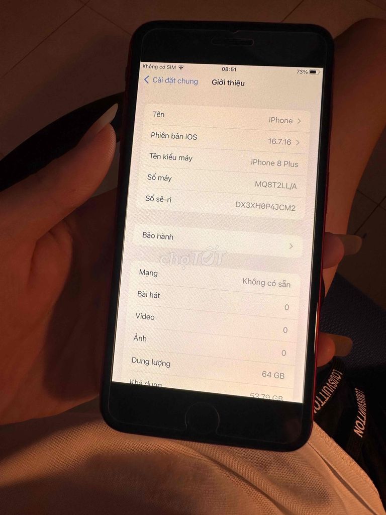 Apple iPhone 8 Plus 64GB Đỏ 100%. Mua bán Điện thoại tại Huyện Lạng Giang Bắc Giang được đăng bởi Anh Tuấn hình 1