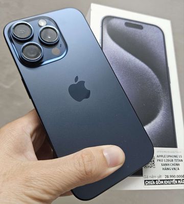 Iphone 15 pro 128GB Xanh chính hãng VN máy đẹp