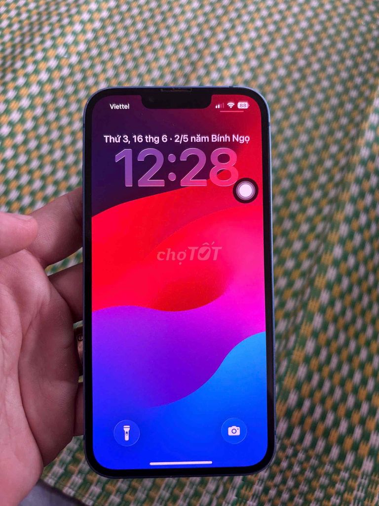 Apple iPhone 13 128GB Xanh Chưa sửa chữa. Mua bán Điện thoại tại Huyện Gia Lâm Hà Nội được đăng bởi Bảo Vũ  hình 1