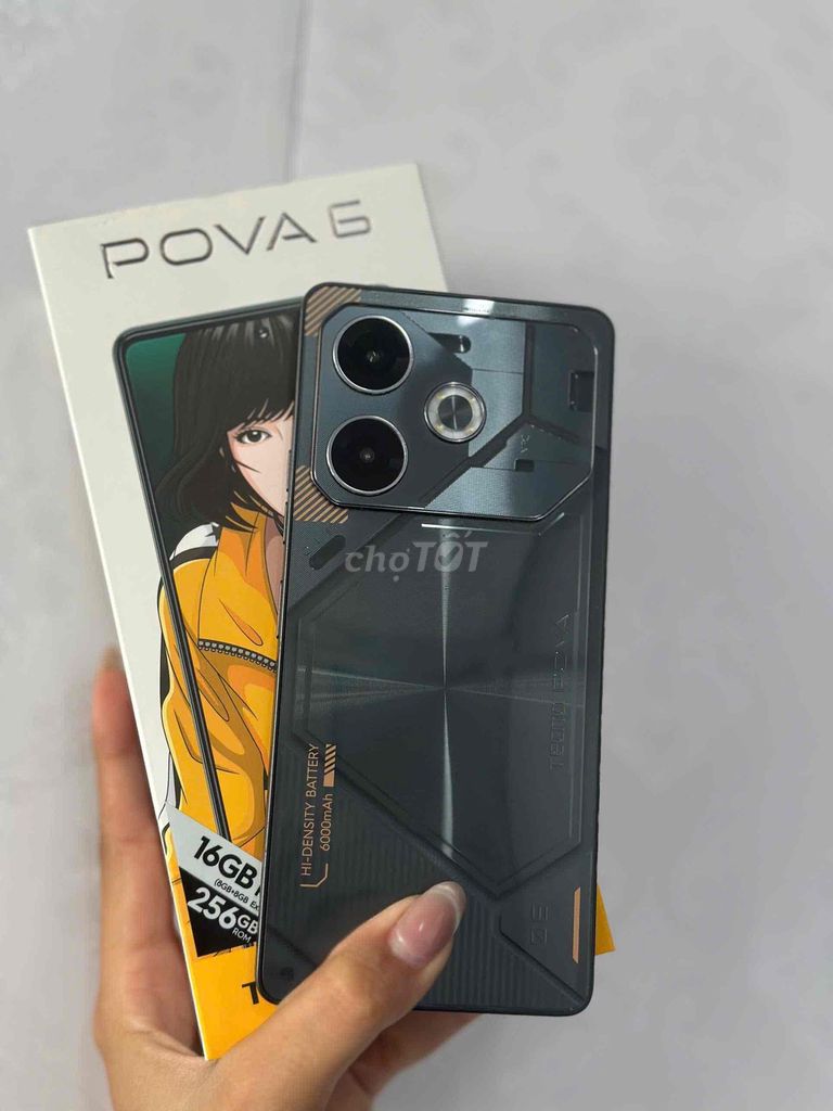 Tecno Pova 6 256GB Đen. Mua bán Điện thoại tại Quận Ninh Kiều Cần Thơ được đăng bởi NP Store hình 1