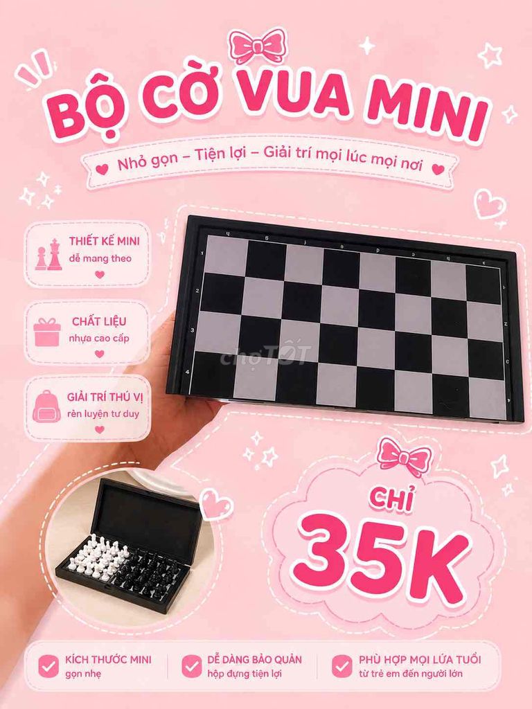 Cờ vua Nhựa cao cấp Mini