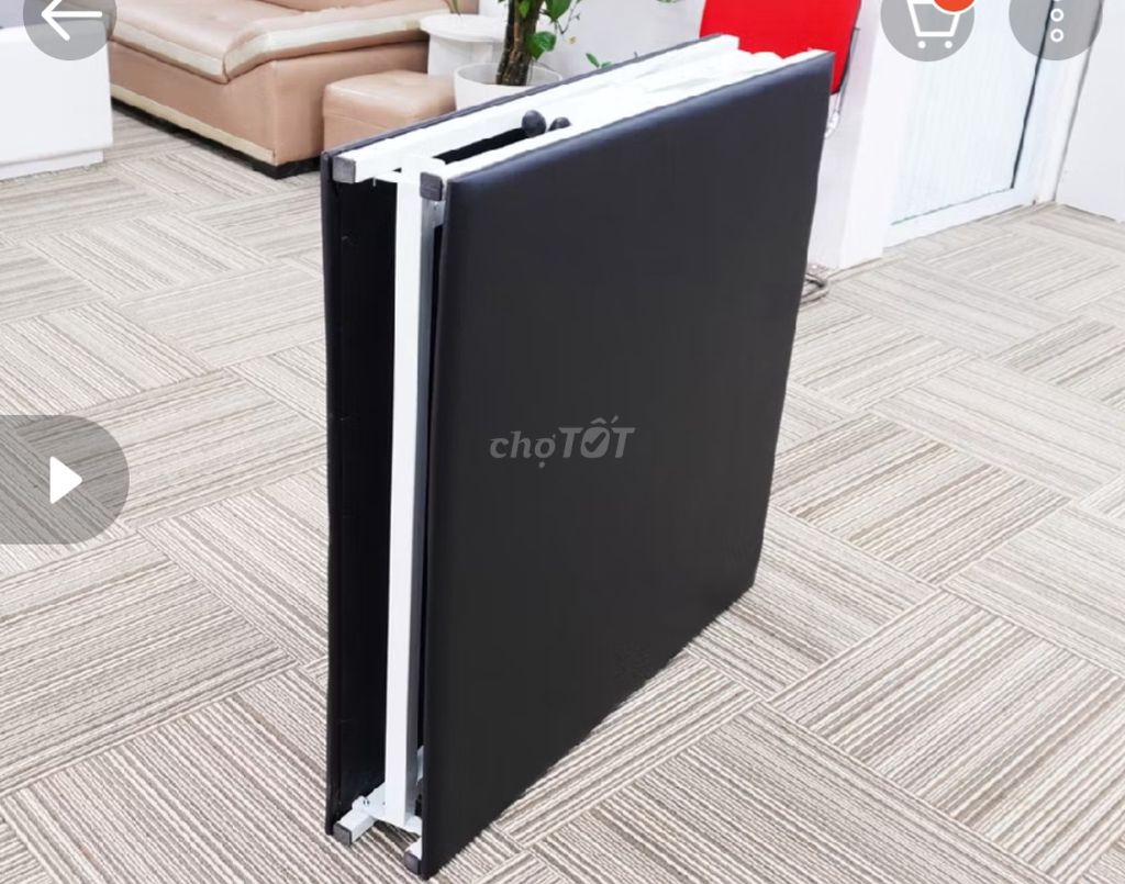 Giường sắt gấp gọn màu Đen 1m2 x 1m9. Mua bán Giường, chăn ga gối nệm tại Huyện Thanh Trì Hà Nội được đăng bởi ha nguyen hình 1