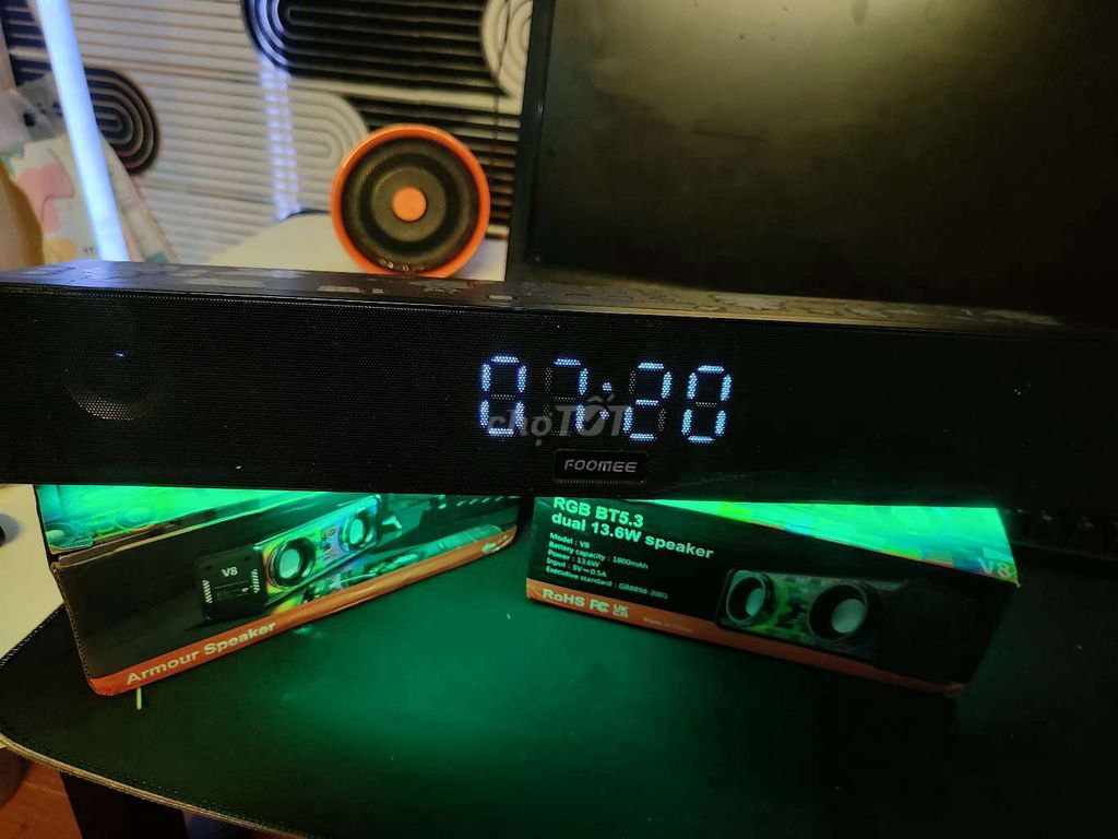 Loa Bluetooth FOOMEE RGB BTS.3 Đen. Mua bán Tivi, Âm thanh tại Thành phố Buôn Ma Thuột Đắk Lắk được đăng bởi Triệu Vũ hình 1