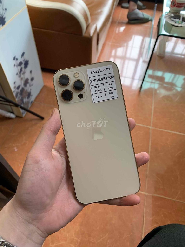 iPhone 12 Pro Max 512GB Vàng, Bản Mỹ. Mua bán Điện thoại tại Quận Cầu Giấy Hà Nội được đăng bởi Long blue 9x hình 1