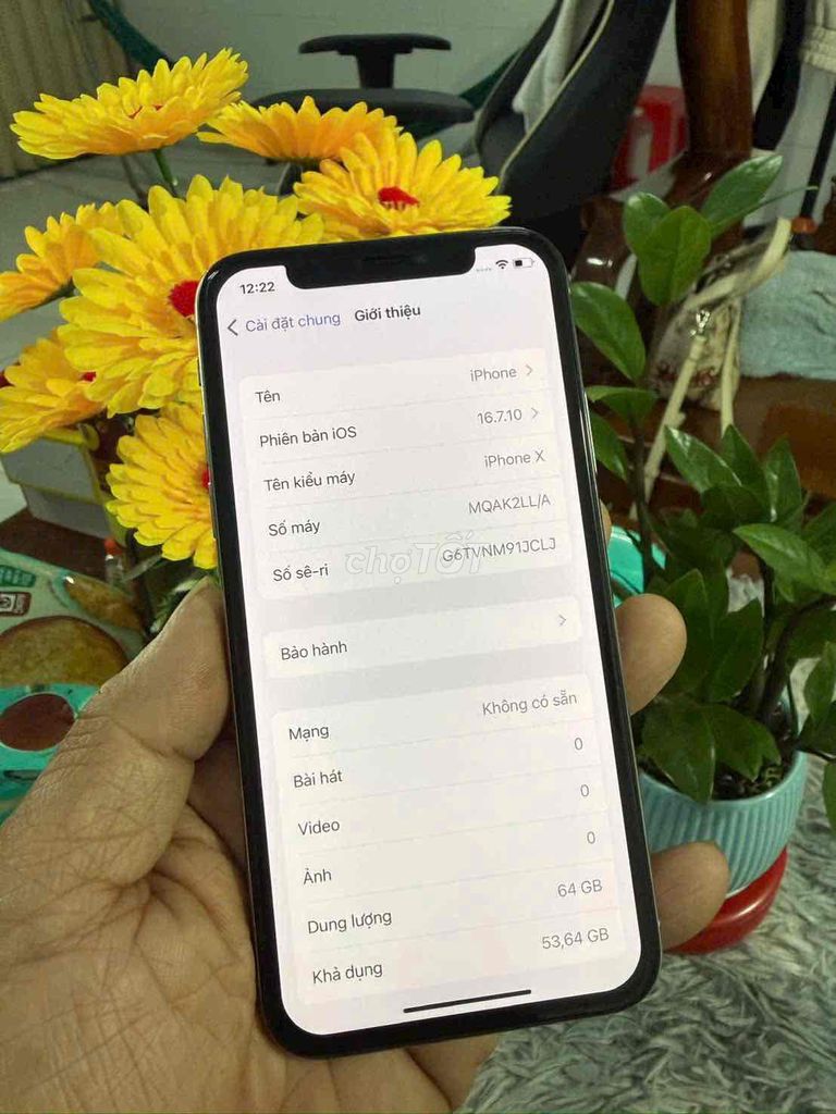 Apple iPhone X 64GB Trắng Mỹ 99%. Mua bán Điện thoại tại Thành phố Biên Hòa Đồng Nai được đăng bởi thanh hình 1