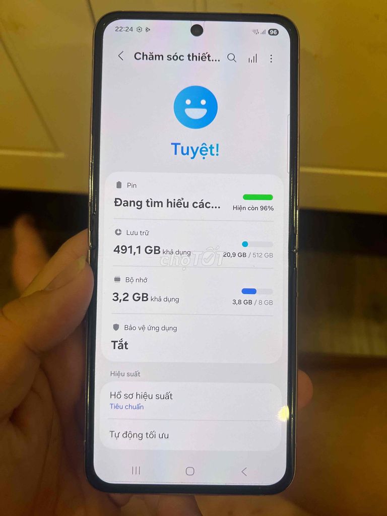 Samsung Galaxy Z Flip5 512GB Tím. Mua bán Điện thoại tại Quận Hai Bà Trưng Hà Nội được đăng bởi vũ dũng hình 1