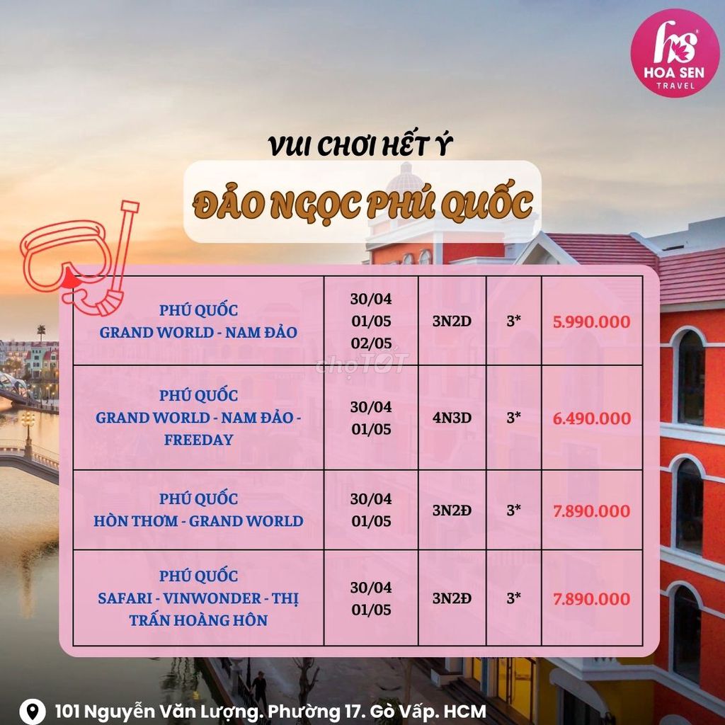 TOUR PHÚ QUỐC DỊP LỄ 30/4