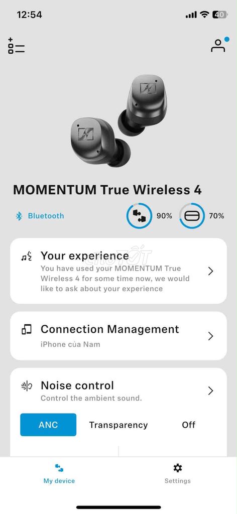 Tai nghe Sennheiser Momentum True Wireless 4 Đen. Mua bán Tivi, Âm thanh tại Quận 7 Tp Hồ Chí Minh được đăng bởi iris hình 1