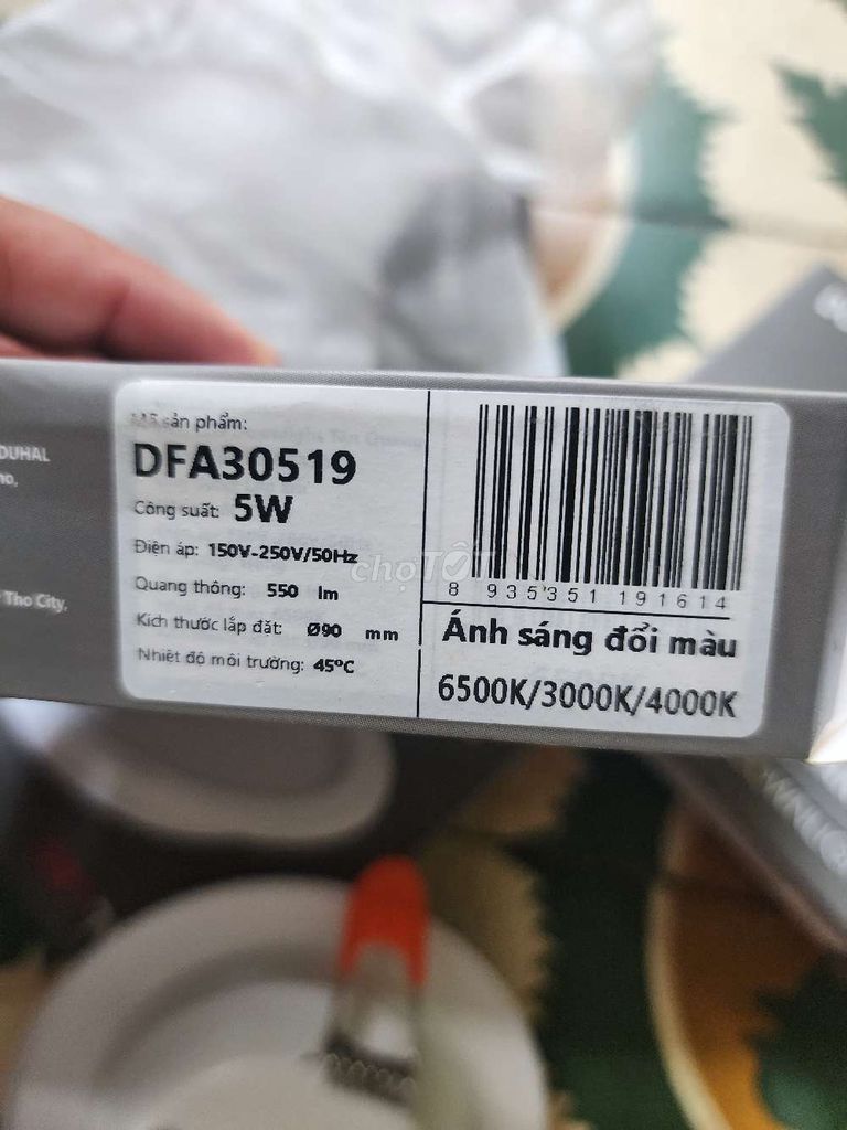 Đèn âm trần DUHAL LED DFA30519. Mua bán Đèn tại Quận Liên Chiểu Đà Nẵng được đăng bởi Nguyen Trung Nghia hình 1