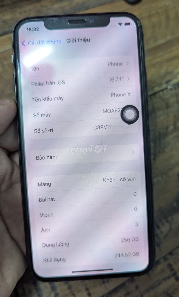 iPhone X 256G Quốc tế Zin All nét đẹp. Pin New. Mua bán Điện thoại tại Thành phố Vũng Tàu Bà Rịa - Vũng Tàu được đăng bởi     hình 4