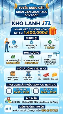 LIÊN CHIỂU ĐN CẦN NV KHO LẠNH ITL LƯƠNG TUẦN logo