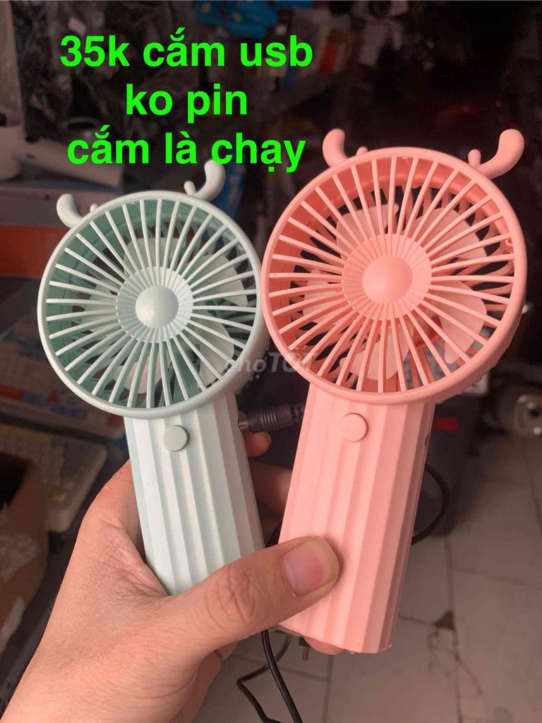 Quạt mini USB Hồng Xanh ngọc. Mua bán Quạt tại Quận Liên Chiểu Đà Nẵng được đăng bởi Shop thanh lý phụ kiện hình 1