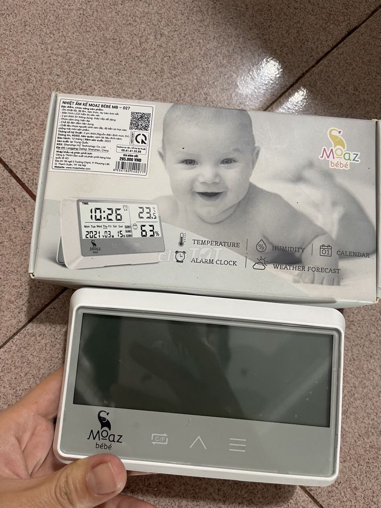 Moaz Bébé MB-027 Máy đo độ ẩm Trắng Mới 100%. Mua bán Mẹ và bé tại Thị xã Ninh Hòa Khánh Hòa được đăng bởi Phan nhât quỳnh hình 1