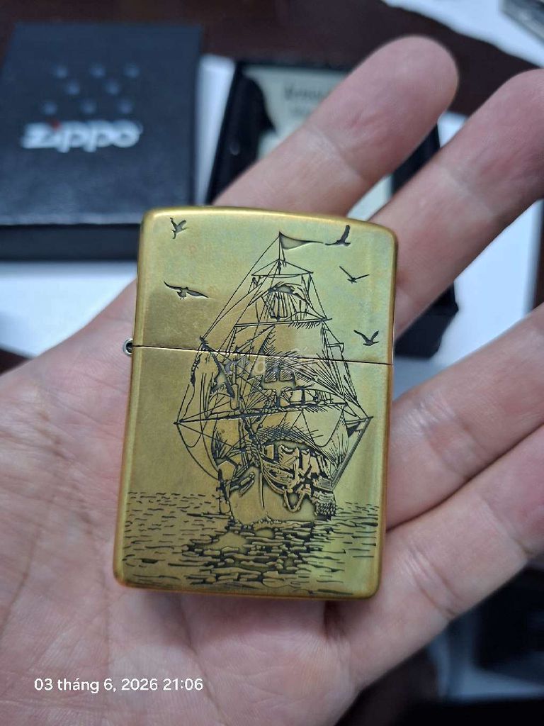 Bật lửa Zippo Armor Đồng. Mua bán Đồ sưu tầm, đồ cổ tại Quận Ngũ Hành Sơn Đà Nẵng được đăng bởi Hoàng T hình 1