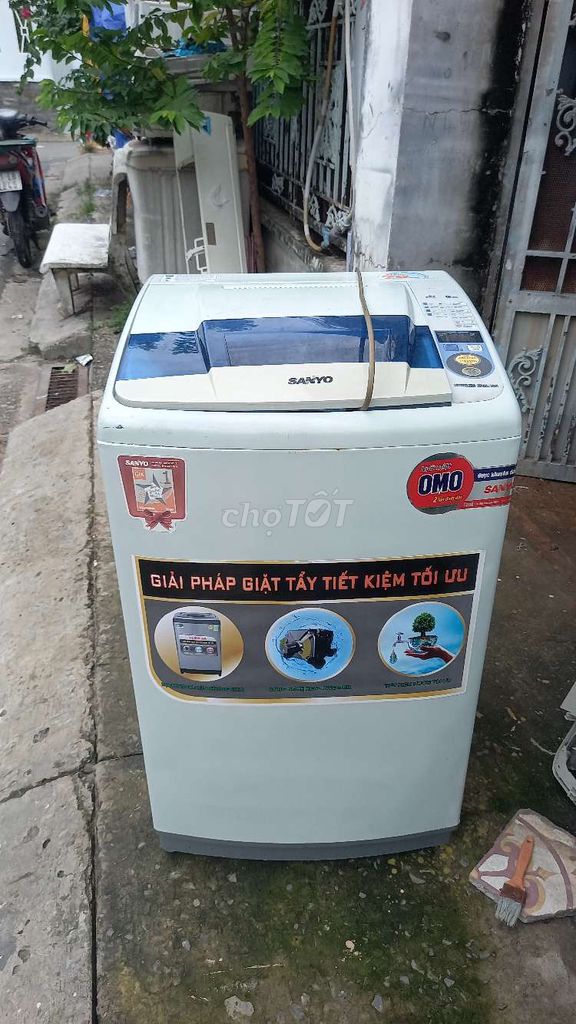 Máy giặt Sanyo 7kg Trắng cũ. Mua bán Máy giặt tại Huyện Nhà Bè Tp Hồ Chí Minh được đăng bởi nguyên văn năm  hình 1