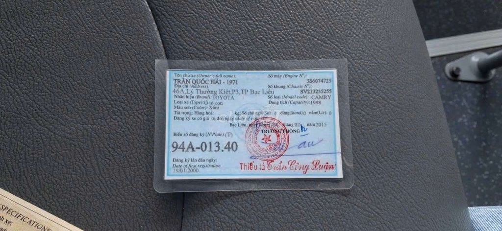 Toyota camry 1988. Mua bán Ô tô tại Thành phố Bến Tre Bến Tre được đăng bởi Phạm Thành hình 18