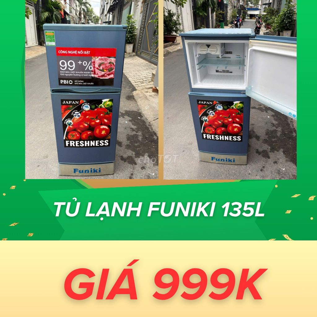 🚨TỦ FUNIKI 135L= THANH LÝ CHỈ 999K = CÓ BẢO HÀNH🚨. Mua bán Tủ lạnh tại Quận Tân Phú Tp Hồ Chí Minh được đăng bởi Nam Tiến  hình 1