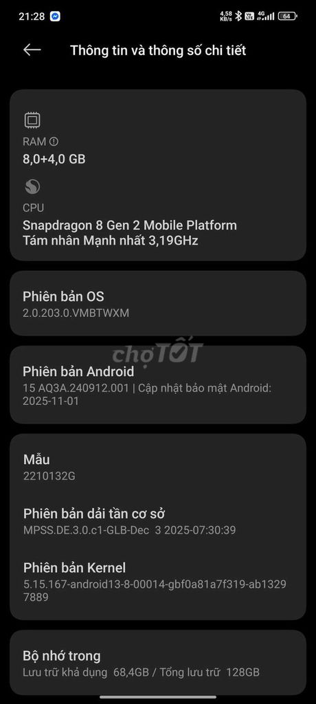 Xiaomi 13 Pro 128GB. Mua bán Điện thoại tại Quận Lê Chân Hải Phòng được đăng bởi Tuyên hình 1