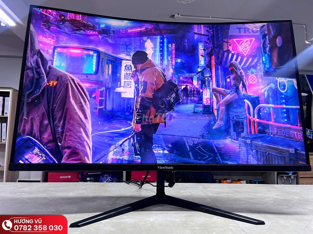 Màn hình máy tính Viewsonic 27 inch cong 165Hz. Mua bán Phụ kiện (Màn hình, Chuột...) tại Quận 12 Tp Hồ Chí Minh được đăng bởi Sale Long Phát Computer hình 1