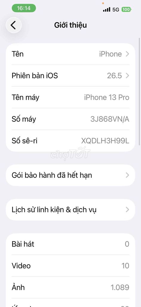 iPhone 13 Pro Vàng Đã sử dụng. Mua bán Điện thoại tại Huyện Trảng Bom Đồng Nai được đăng bởi Hoang Xuan Tan hình 1