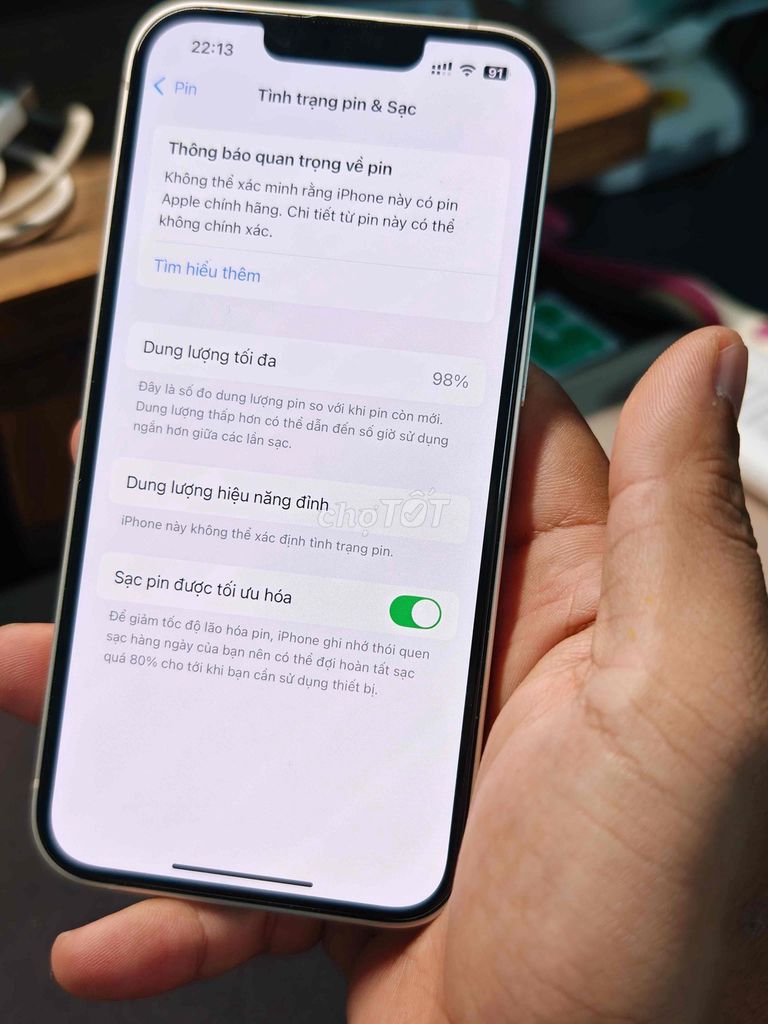 Apple iPhone 13 128GB Trắng Đã sử dụng. Mua bán Điện thoại tại Thành phố Biên Hòa Đồng Nai được đăng bởi pham duy hình 1