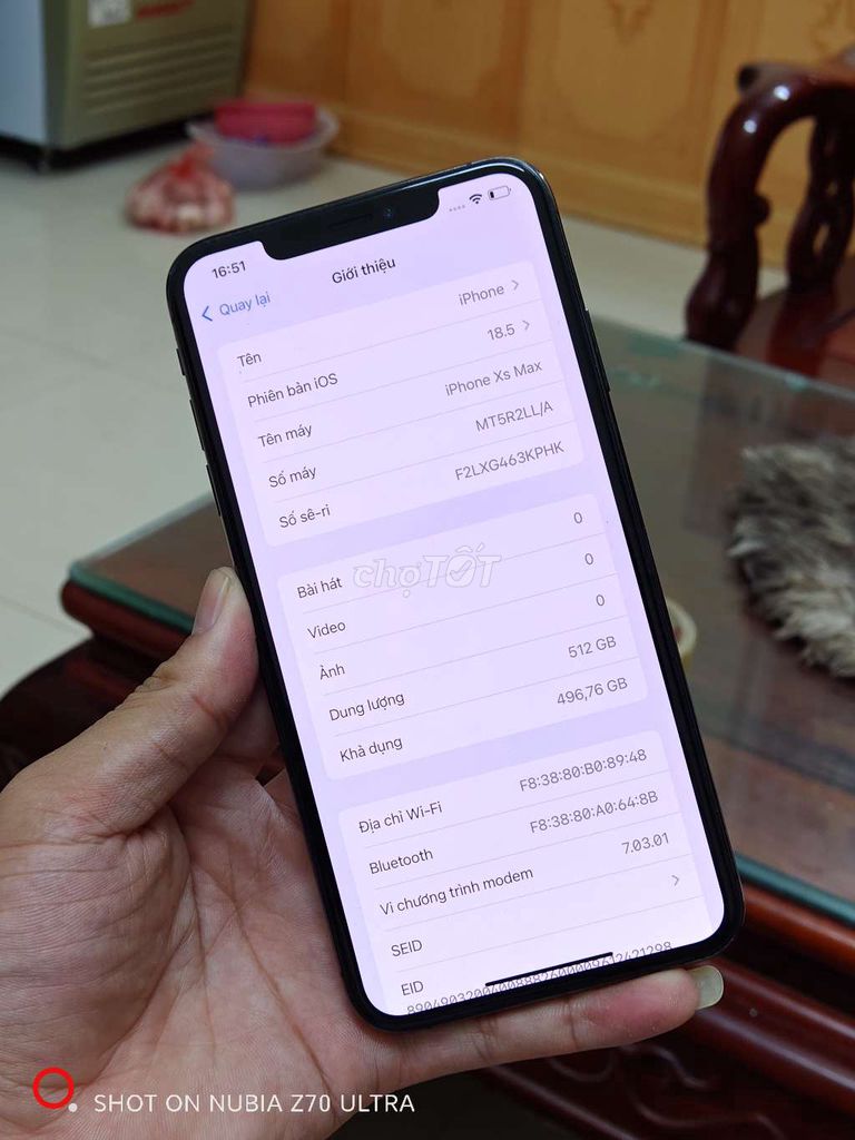 Iphone xsmax 512G pin 100. Mua bán Điện thoại tại Thành phố Bắc Ninh Bắc Ninh được đăng bởi thành mobile hình 3