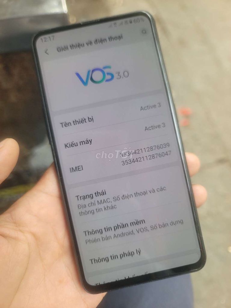 Vsmart Active 3 64GB Đen. Mua bán Điện thoại tại Quận Thanh Xuân Hà Nội được đăng bởi Vô Tâm  hình 1